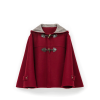 Shepherd bordeaux wool cape